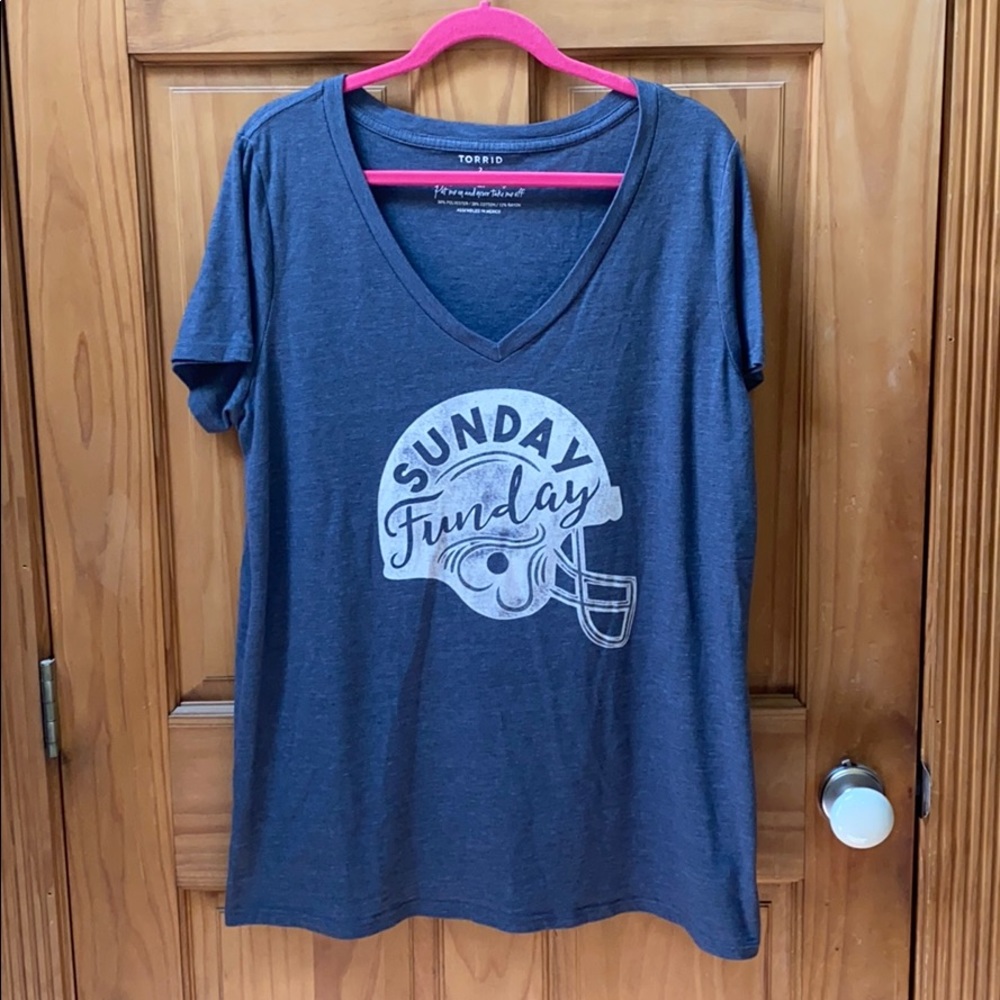 Torrid football  tee
